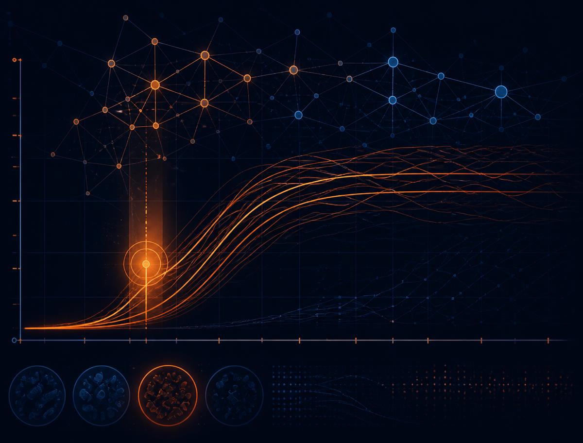 Growth-kinetics curves analysed by a neural network, with an early resistance signature highlighted